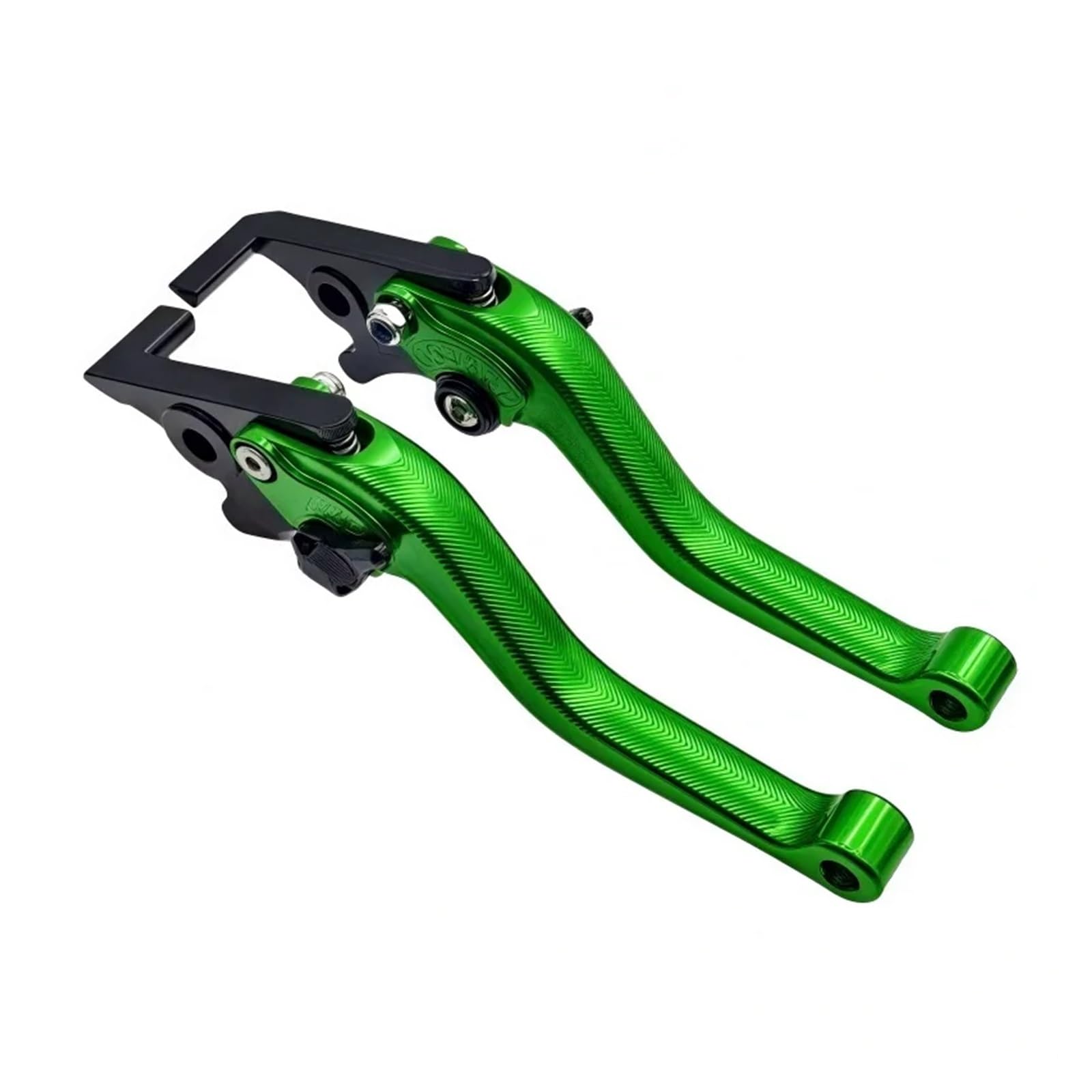 Wnftyske Green Motorcycle Brake Clutch Lever Pivot Levers 3D Clutch Lever Brake Set For Kawa&Saki For Nin&Ja 400R 2011 Adjustable Handle Levers Motorcycle Parts