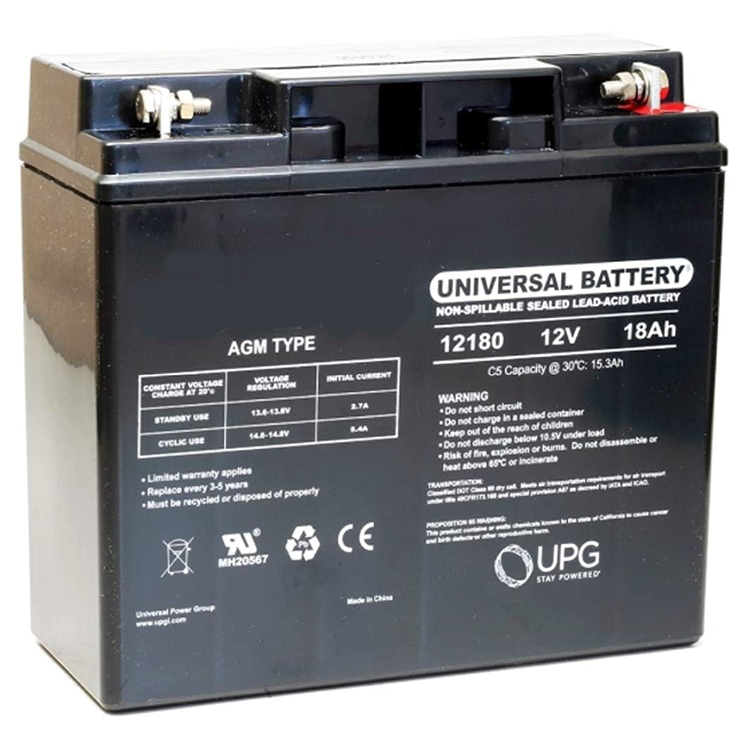 Maintenance-free Rechargeable Battery (12 Volt,18Ah)