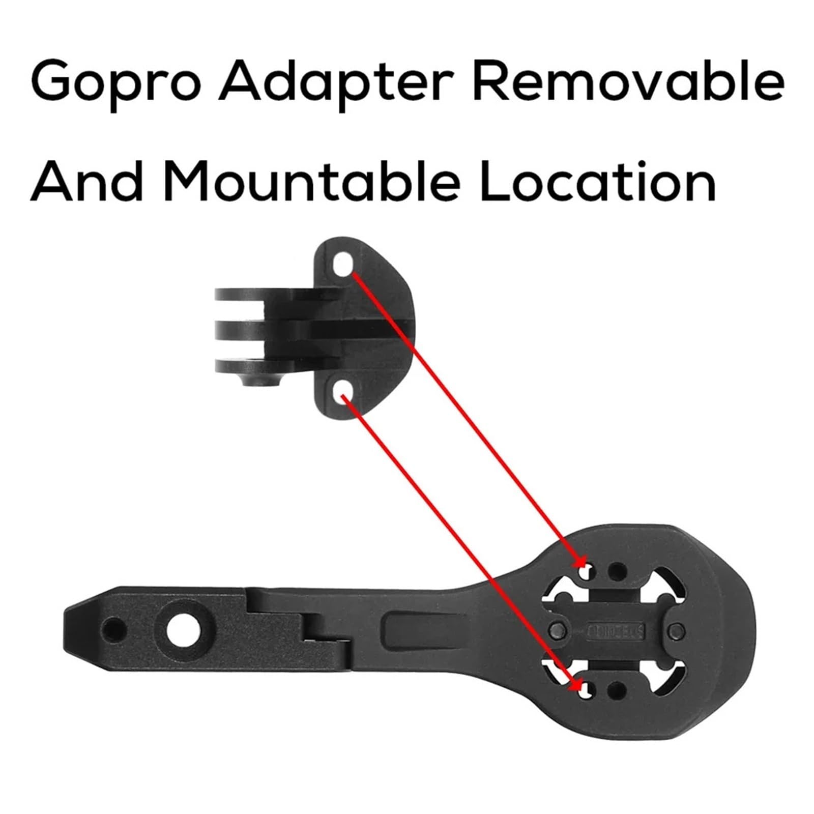 Uchwyty kierownicy telefon komórkowy Zintegrowany uchwyt na komputer na kierownicę, kompatybilny z Gopro/GPS/Garmin/Bryton/Wahoo, stop aluminium