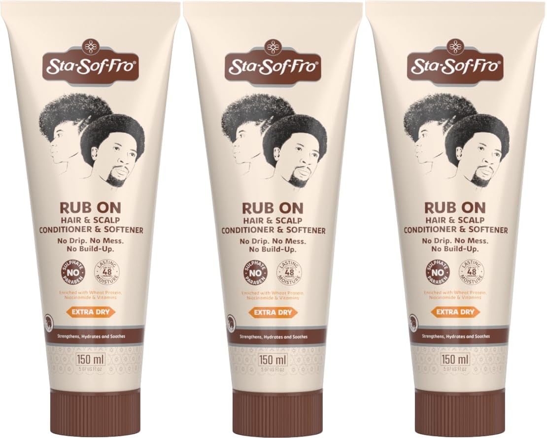 Sta-Sof-Fro Rub On Hair & Scalp Conditioner 150mL - 3 Pack