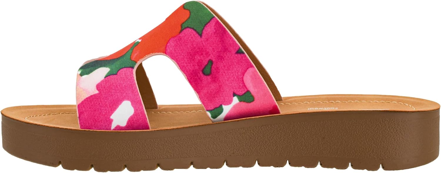 Corkys Footwear Hold Please 1-Inch Platform Sandals with Cushioned Foot-bed and Stylish 'H' Strap On Upper– Ultimate Comfort Meets Chic Design - Perfect For Everyday Wear