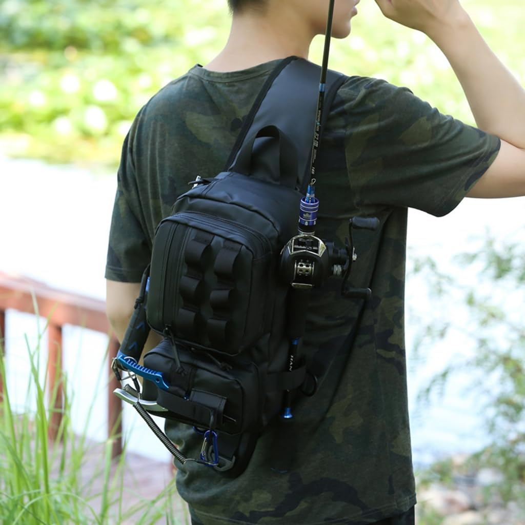 Torby crossbody torba na przynęty wodoodporna duża pojemność sprzęt wędkarski torby na talię