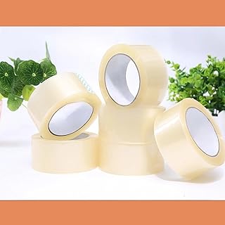 Carbeth Plants Clear Packing Tape 6-36 Rolls 48mm x 66m - Heavy Duty Adhesive Box Sealing Tape for Mailing,- Clear |Tape For Warehouse Packaging, Shipping, Moving Supplies - Waterproof (6 Rolls)