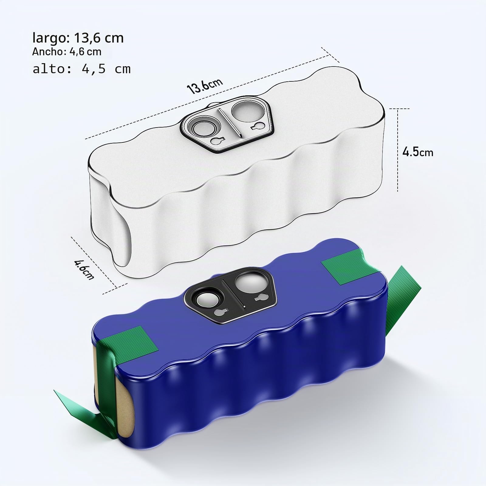 Morpilot 5500mAh 14,4V Ni-MH Xlife Batería para iRobot Roomba 500 600 700 Serie 800 y R3, Scooba 4500 Robot Aspirador