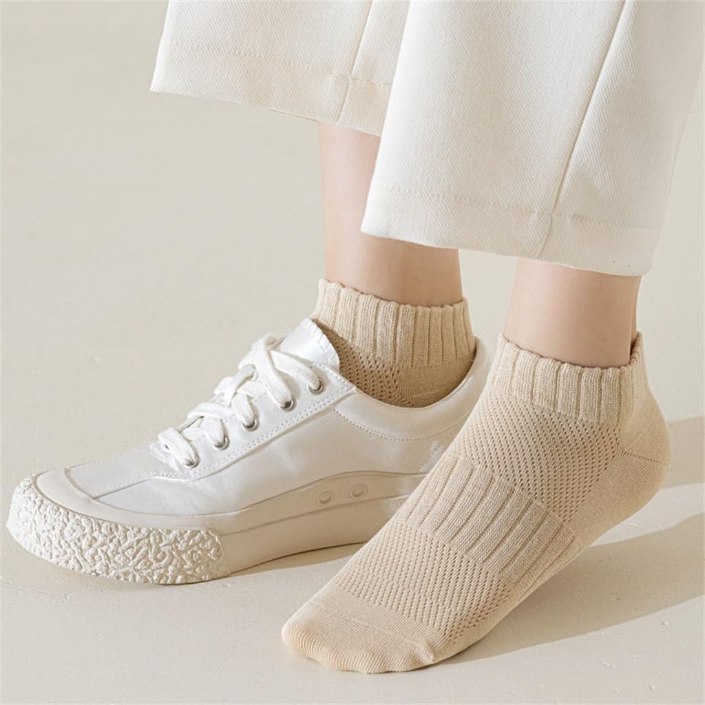 Cotton Loose Necked Socks for Girls to Exercise Without Binding Feet Boneless Short Tube Thin