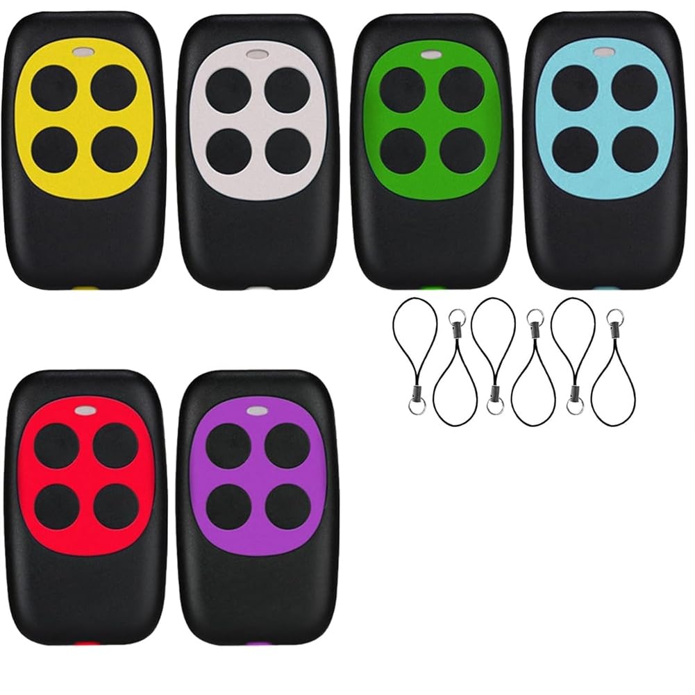 Littimoon 6pack Universal Garage Door Remote Control 433.92 MHz Universal Garage Door Opener for Garage Door and Barrier Gate