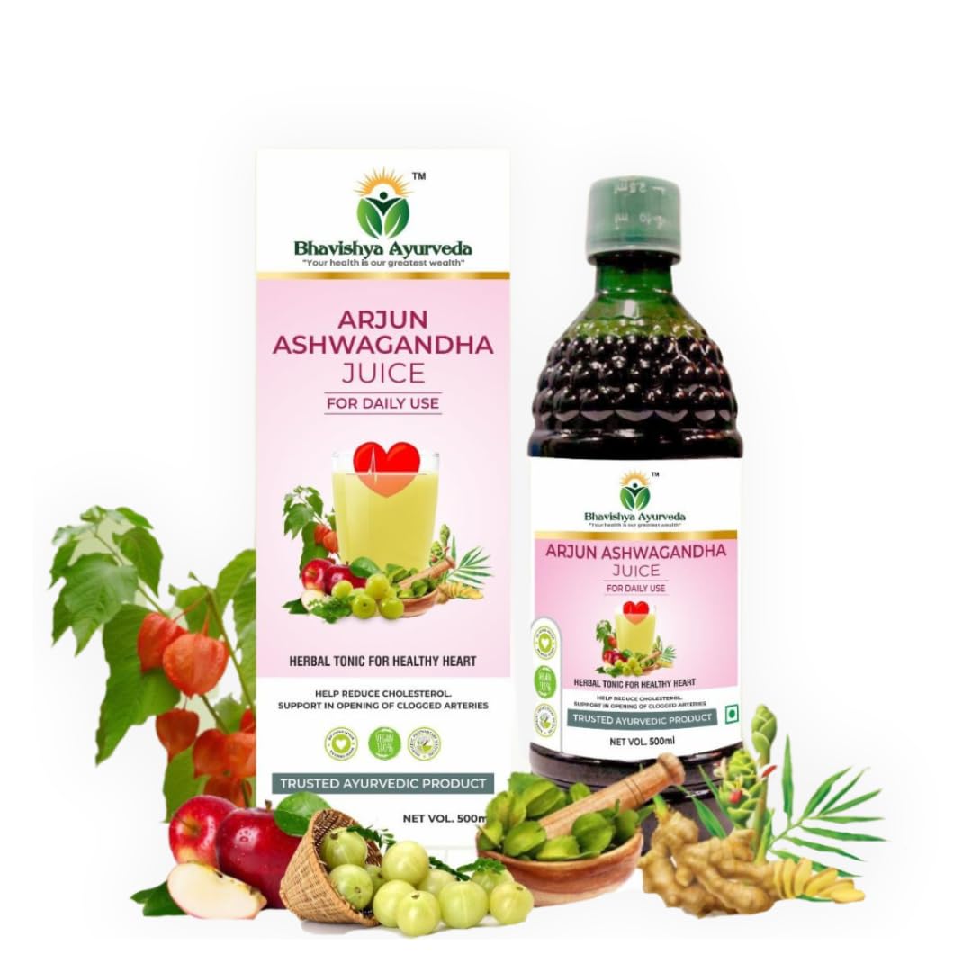 Bhavishya Ayurveda Arjun Ashwagandha Juice | Immunity Booster | Get Slim | ISO Certified Natural Products | No added Colour - 500 ml (B0CY3PNFRM) Amazon Price History, Amazon Price Tracker