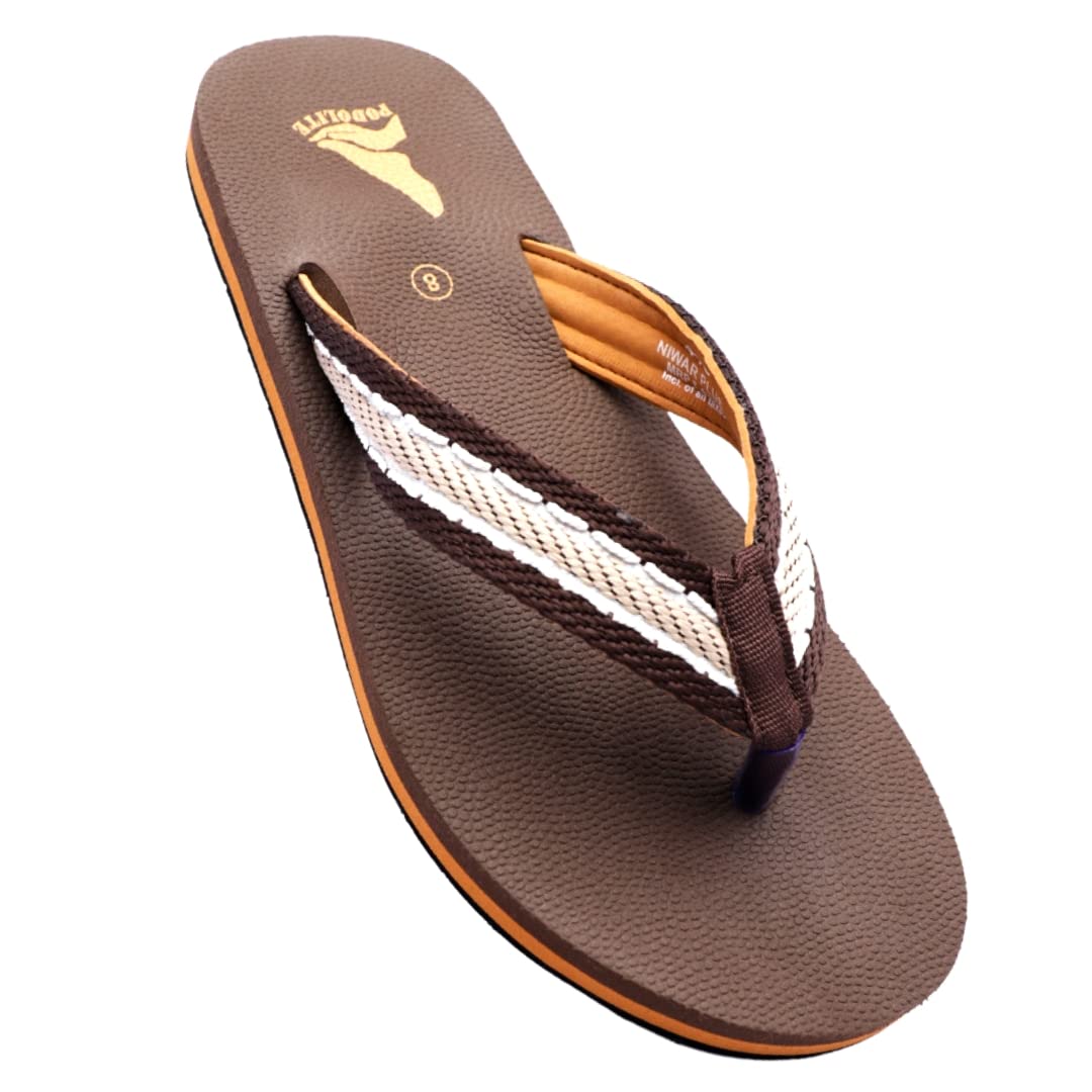 Podolite Cushioned Ortho Flip Flops For Men | Orthopedic Insoles for Everyday Comfort | Anti-skid, Super Lightweight, Exciting Colours | Indoor and Outdoor Slippers for Men (Brown, numeric_11) (B0BYHWNWPD) Amazon Price History, Amazon Price Tracker