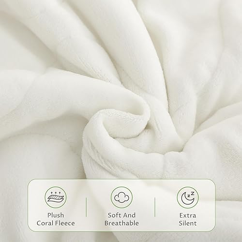 Miniatura 3 de Funda de colchón térmica de forro polar coral eléctrico de tamaño King, doble control, con temporizador ajustable de 1 a 12 horas, apagado