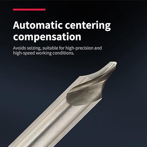 Miniatura 5 de 10PCS R2.5 Centre Drill, HSS 60-Degree Angle Centre Drill bit, Suitable for Lathe Metalworking Countersink Drill Tools DRINYOUNG (Type R, R2.5 10pcs)