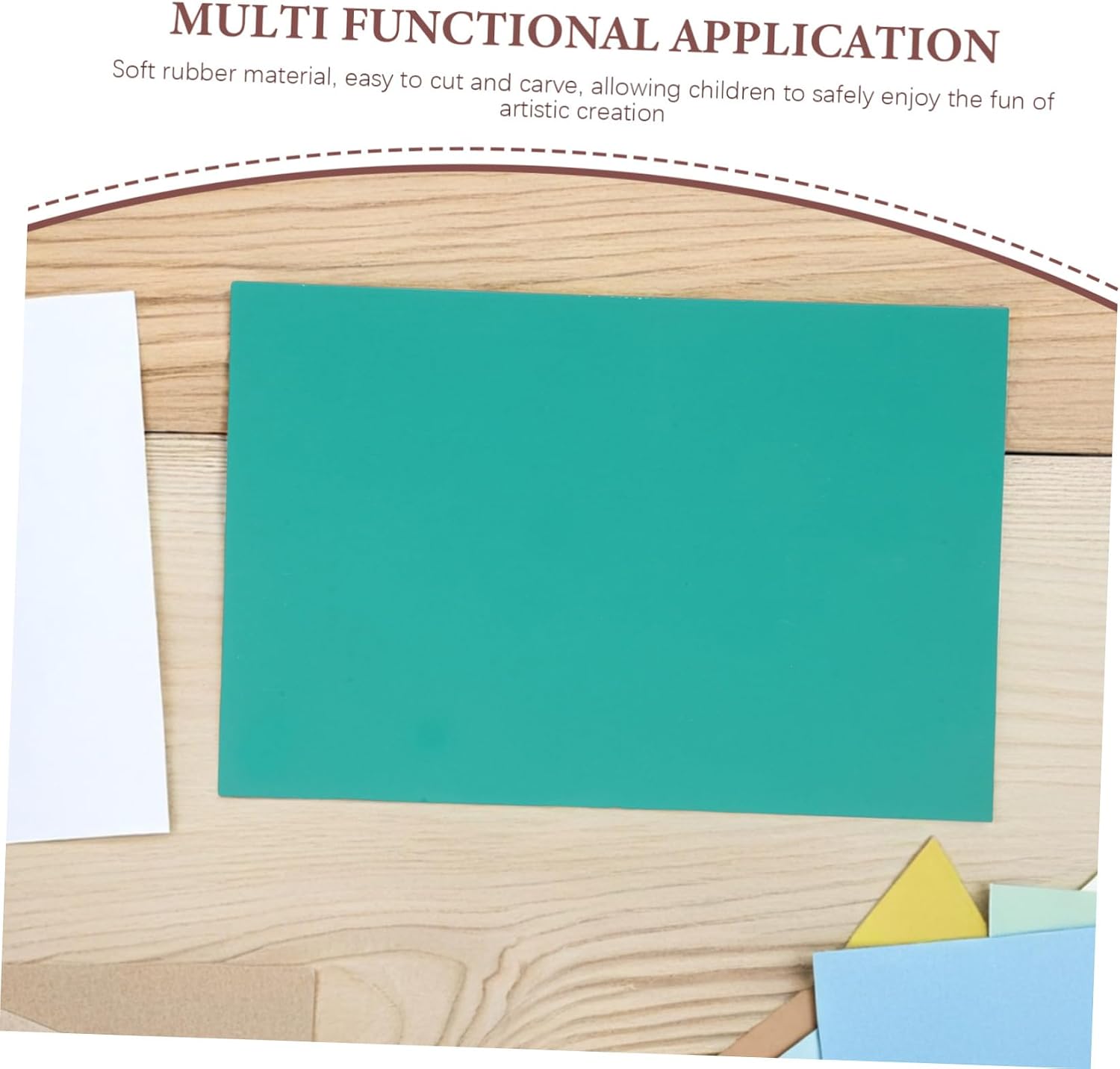 2pcs Flexible Carving Material for Stamp Creation Printmaking Durable Printing Linocut Tool for Beginners