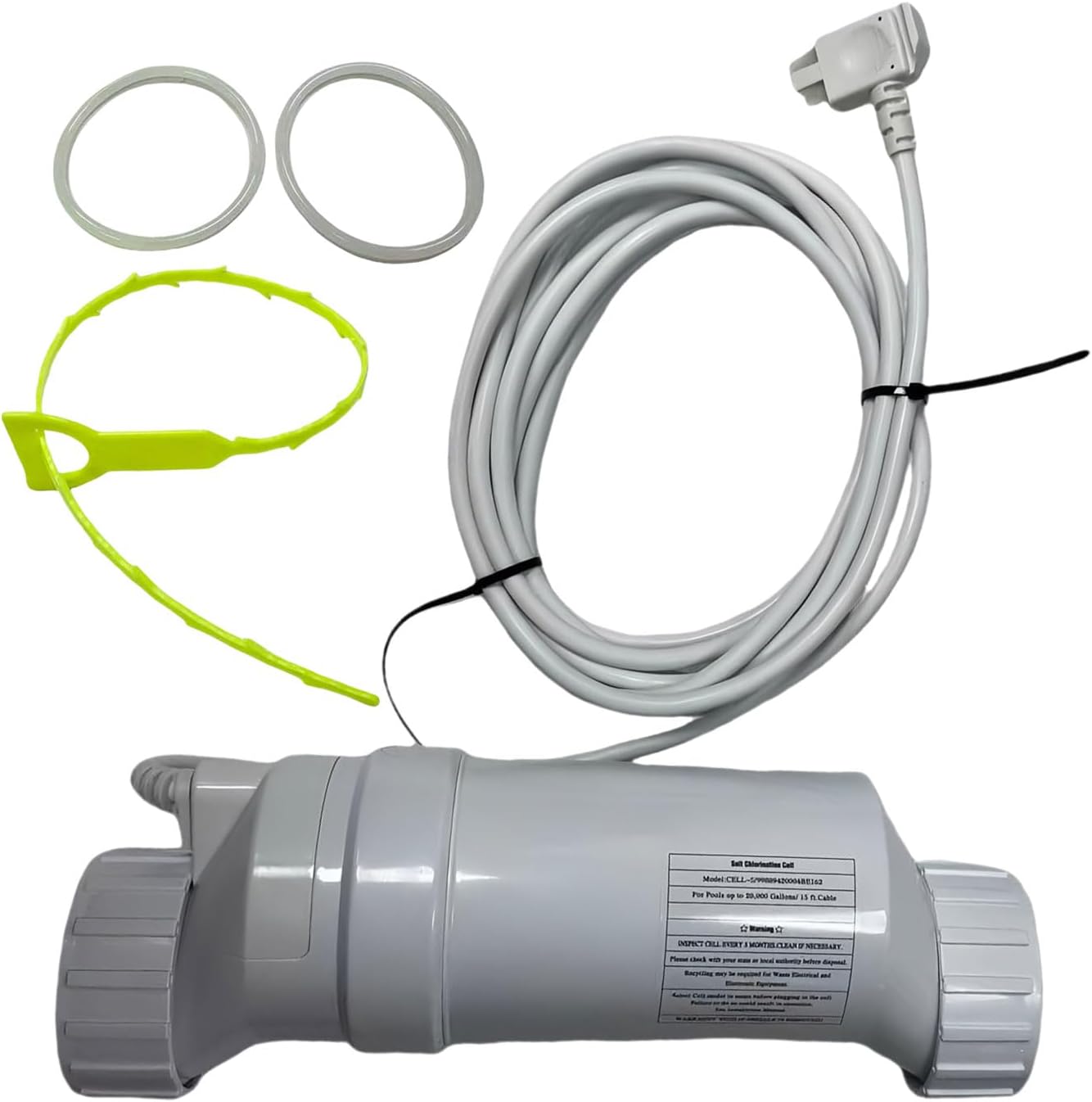 GLX-Cell-5 Salt Chlorination Cell Fits for Hayward TurboCell for Above-Ground Pools Up to 20,000 Gallons