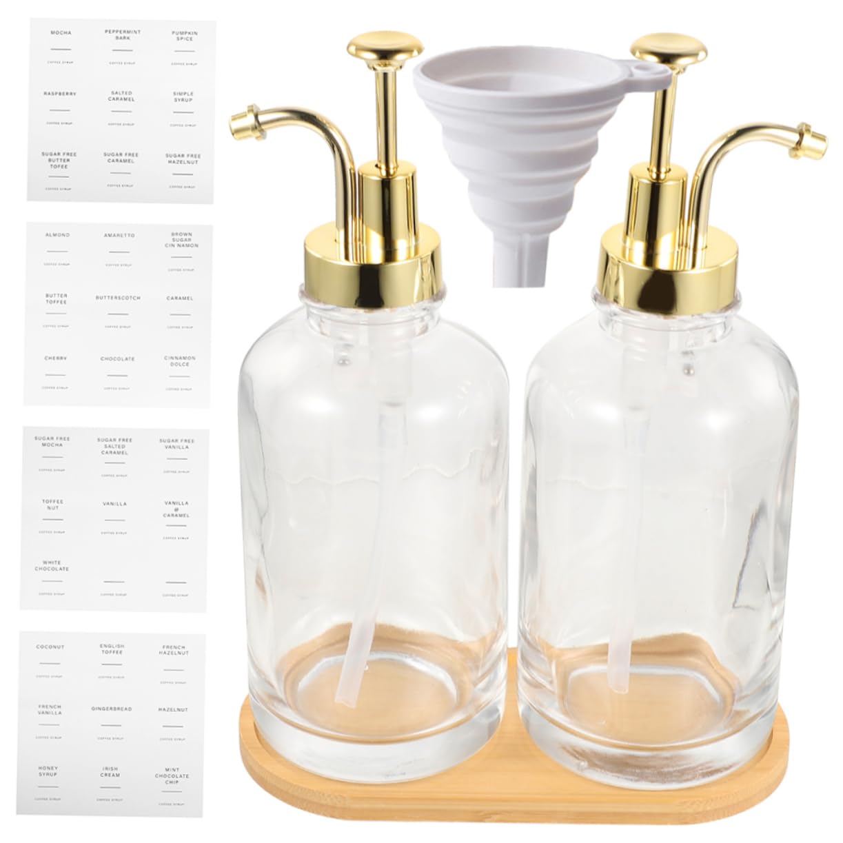 PRETYZOOM 500ml Dispensador De Jabón Líquido Vidrio Pulsador Multifuncional Compacto para Cocina y Baño