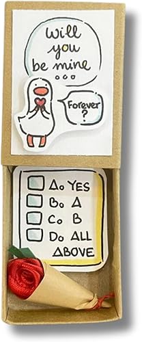 UDAPIX Matchbox Tarjeta de amor  Tarjeta de felicitación única hecha a mano para aniversario y San Valentín  Regalo sorpresa de amor para parejas,