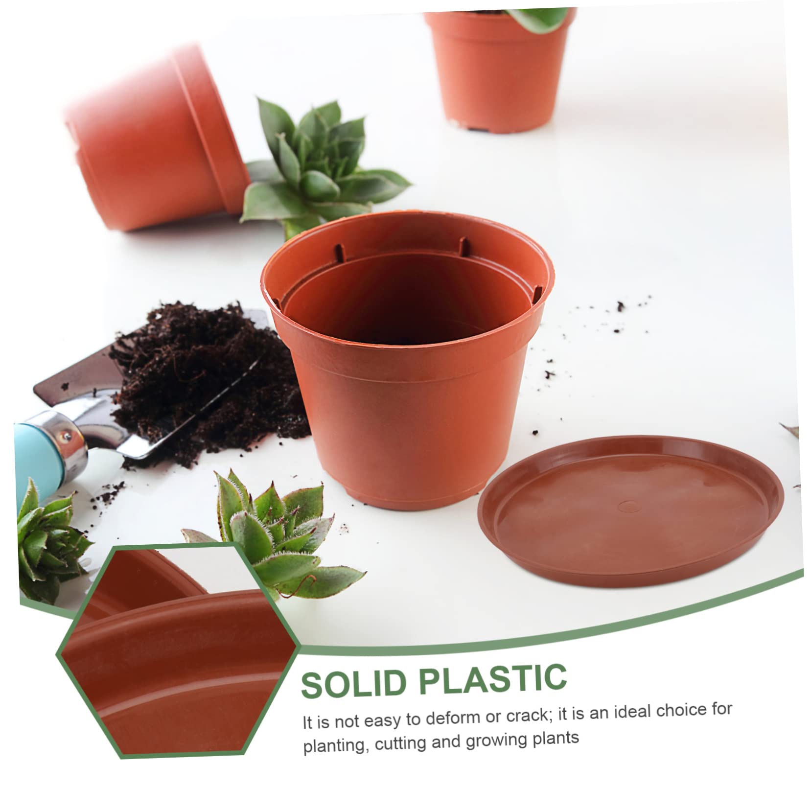 Platillo Cuadrado De Plástico Para Plantas, 1 Piezas, 4/6/7/8/10