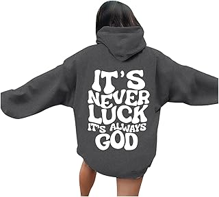 2025 - Sudadera con capucha con estampado de letras para mujer, manga larga, con bolsillos, suéter sexy