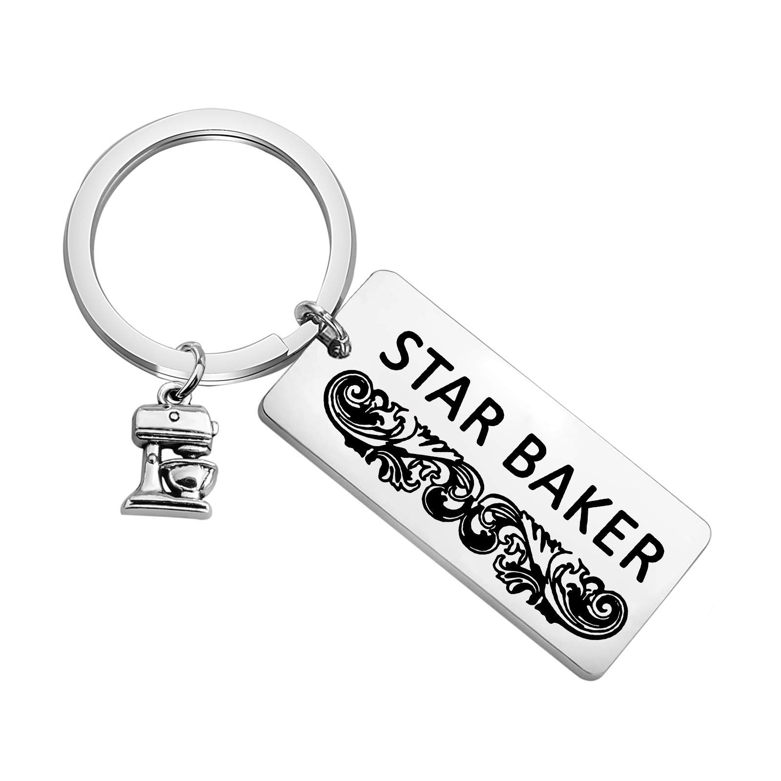TIIMGGBBO Star Baker Keychain British Baking Show Gifts Pastry Chef Jewelry Gift for Baker Friend