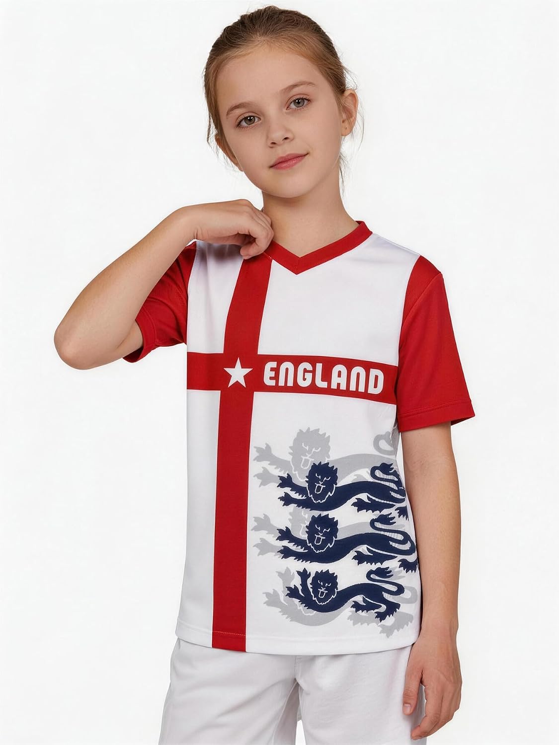 2026 National Retro Soccer Jersey for Boys Girls Kids Game Day Outfit Back to School Practice Football Shirts Fans Gift 3-12Y