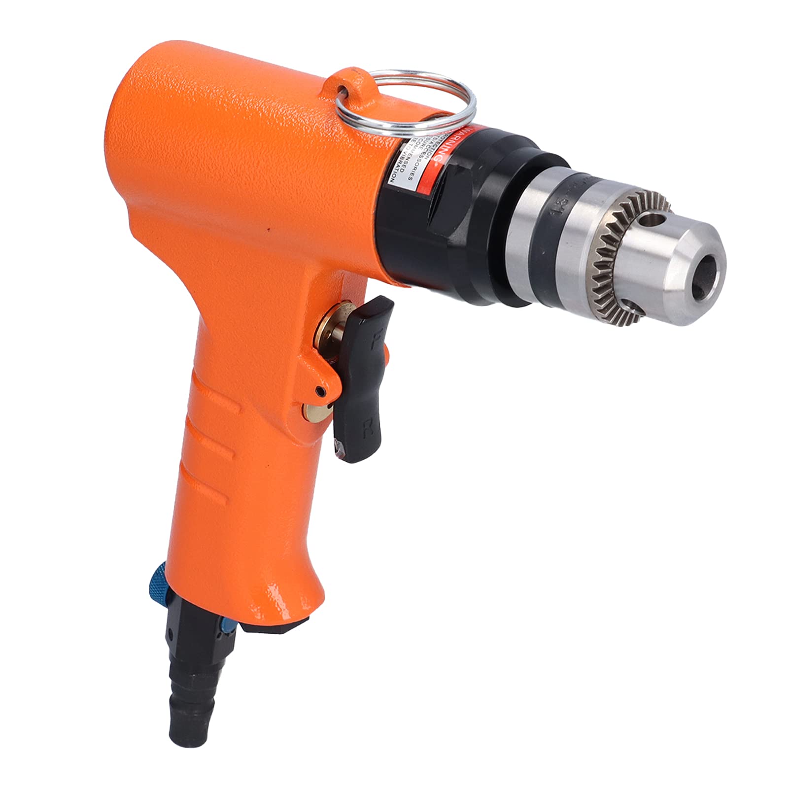 Empuñadura de taladro neumático neumático de 3/8 pulg. Potente diseño de rodamiento doble Reversible CW CCW 1400 rpm Velocidad ajustable para perforación de madera, hierro y