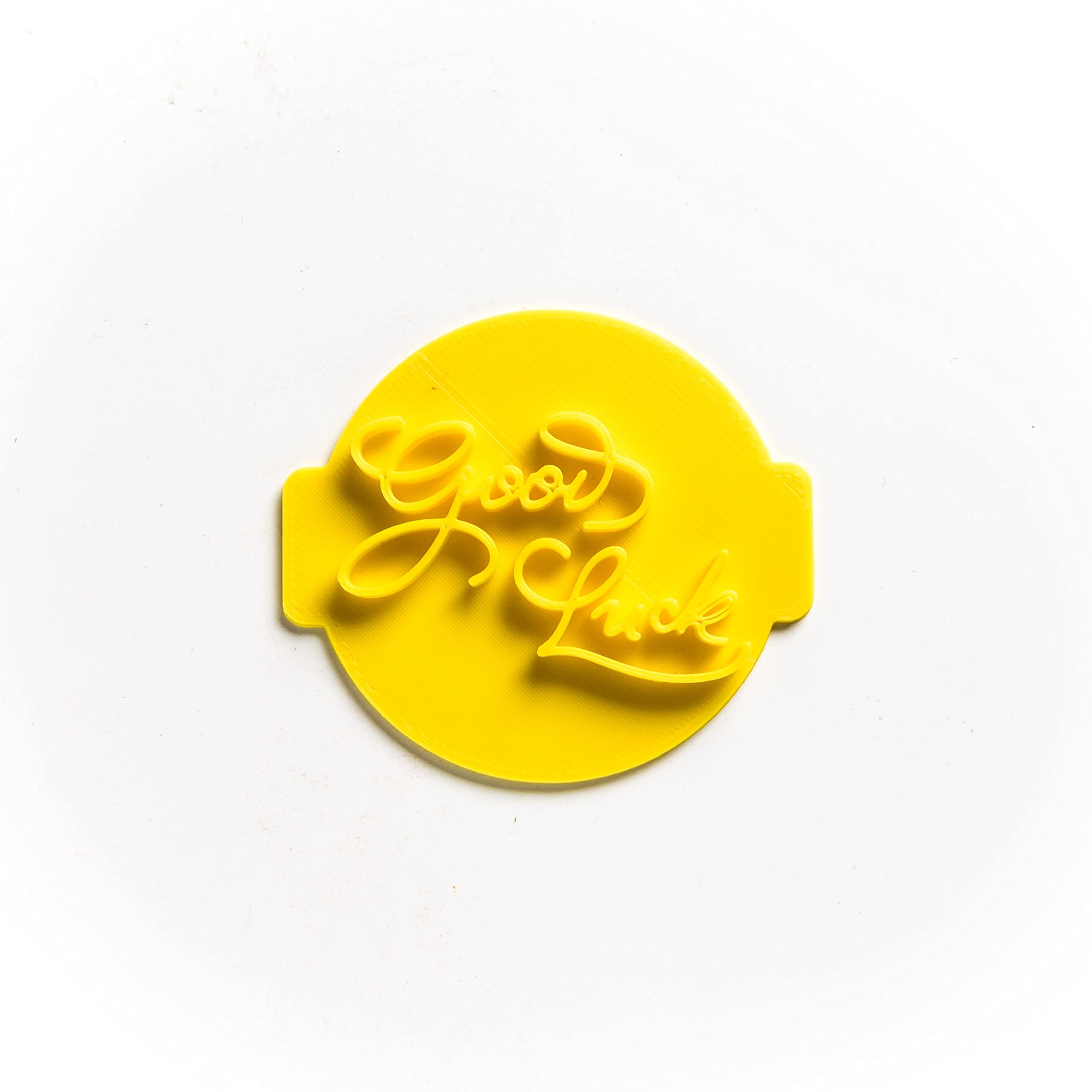 The Cookie Cutter Hub Good Luck Embosser No 82 /Stamp for Cupcakes Fondant Icing Clay Cake Baking Decoration