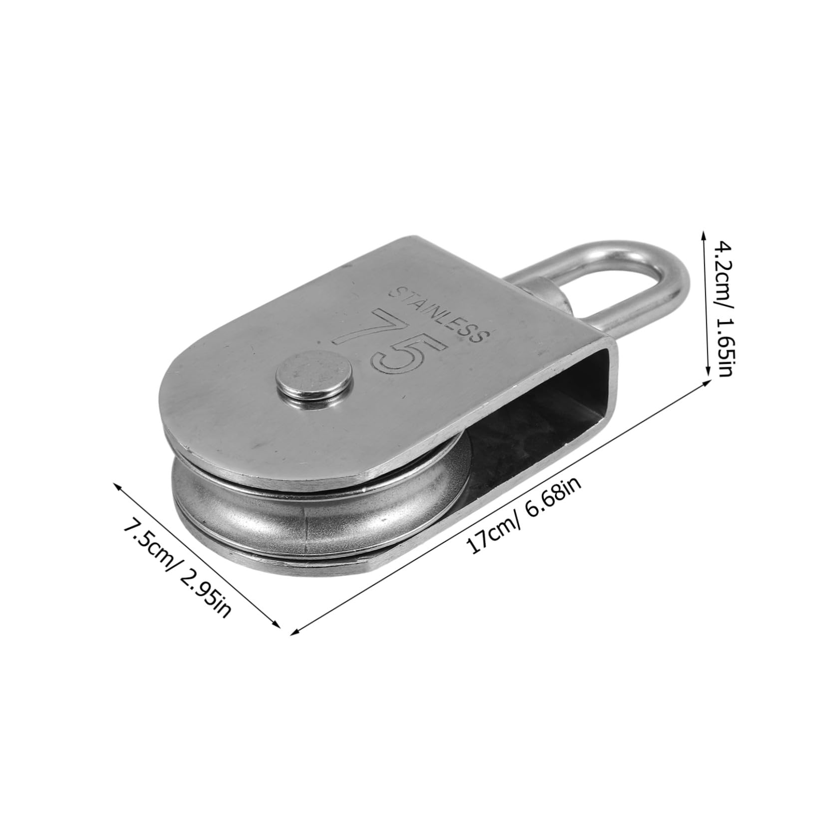 ERINGOGO Heavy Duty Umlenkrolle Tragkraftstarke Seilrolle für Zugarbeiten Langlebige Verschleißfeste Traction Trolley Pulley mit Geräuscharmem Lauf Kompakte Kleine Umlenkrolle