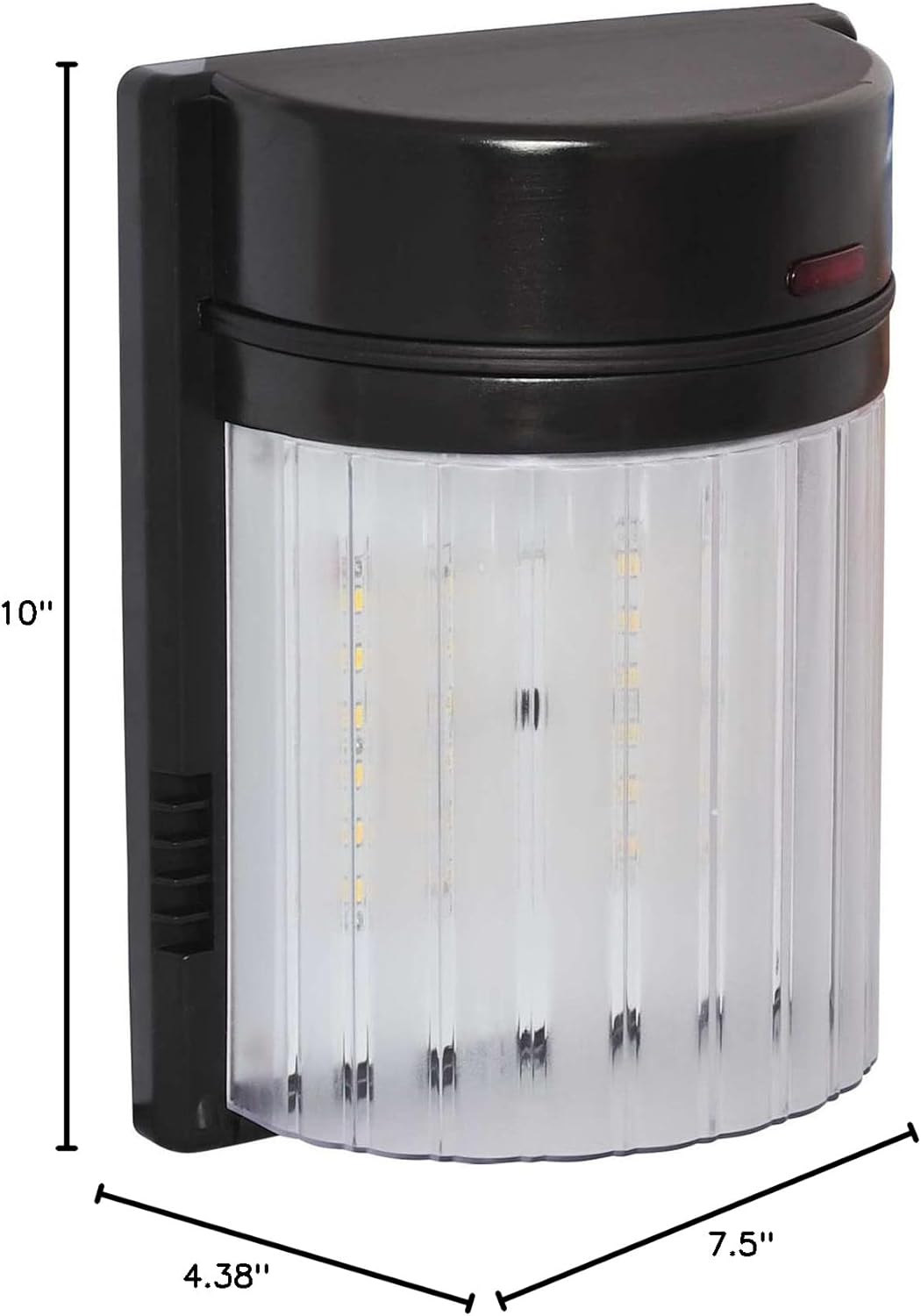 Amax Lighting LED-SL18BZ LED Security Light Wall Pack, 18W, Bronze