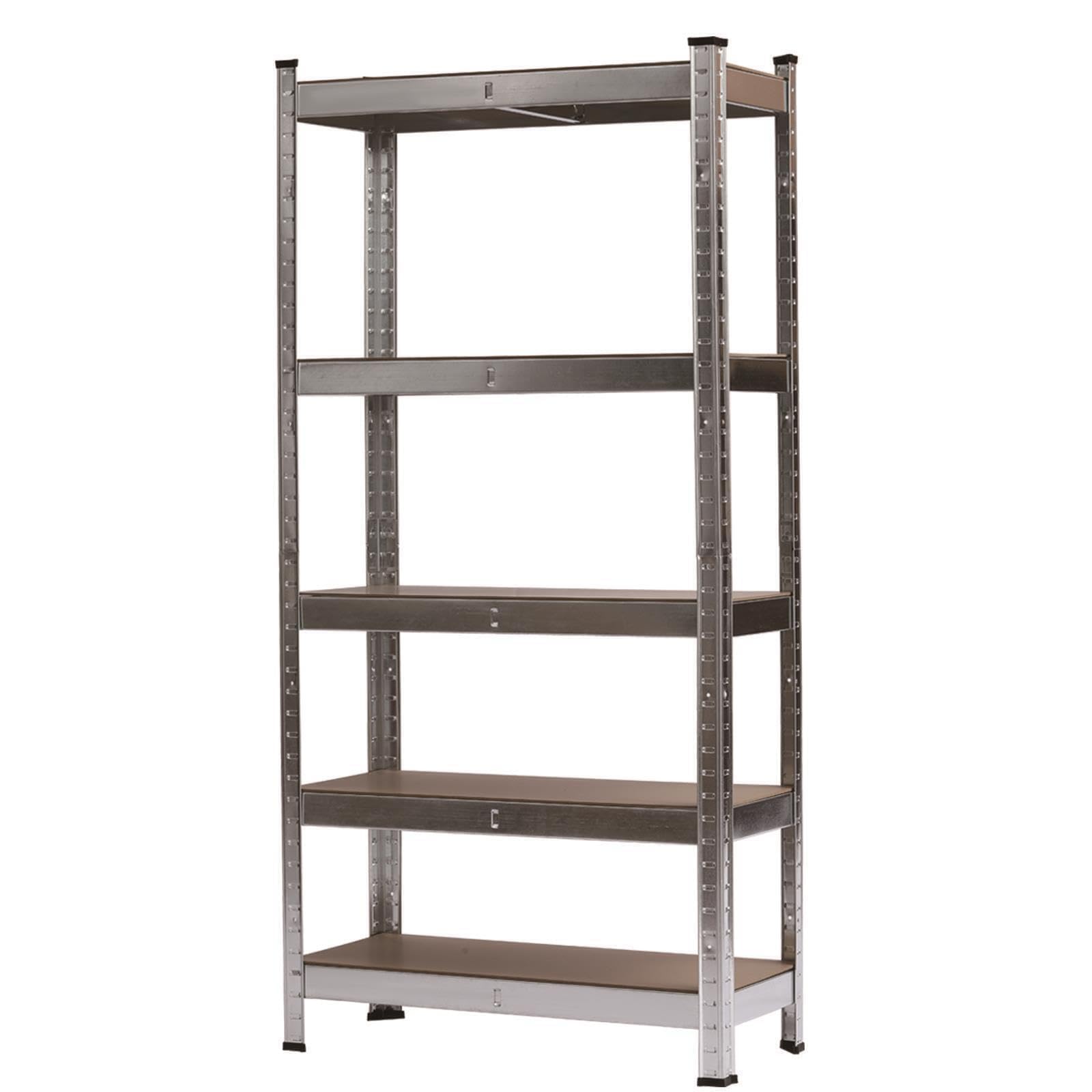 CROWNSHOP Garage Shelving Units 5 Tier Heavy Duty Metal Shelving Unit, Boltless Storage Shelves for Garage, Shed, Warehouse, Workshop & Office (5 Tier, 70 x 30 x 150CM)