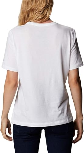 Miniatura 2 de Columbia Cuello redondo relajado Bluebird Day para mujer, marca floral blancaviento, talla 3X Plus