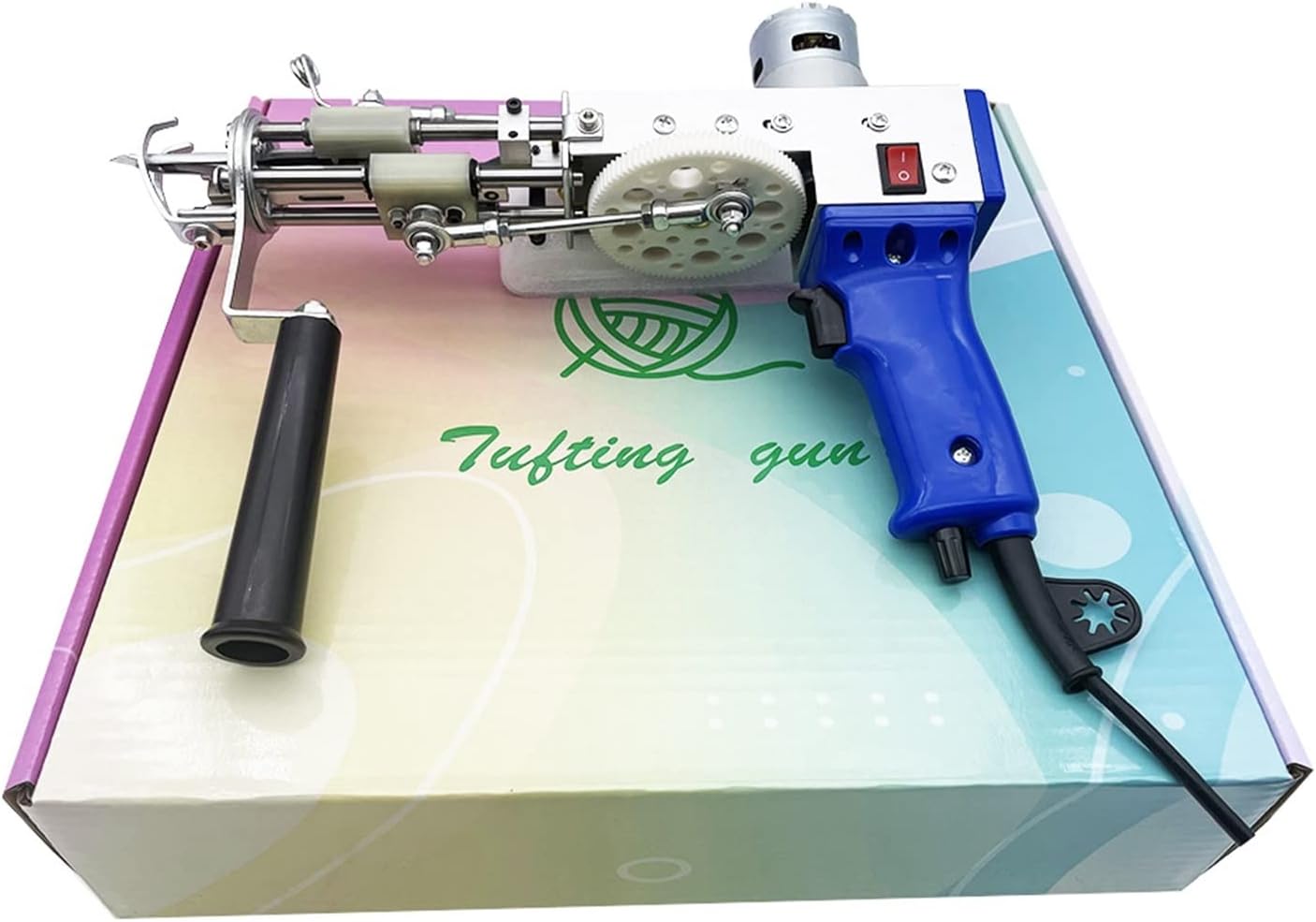 2 in 1 Tufting Gun Electric Carpet Hand-held Adjustable Weaving Flocking Machines Machine Loom Tools,Practicality