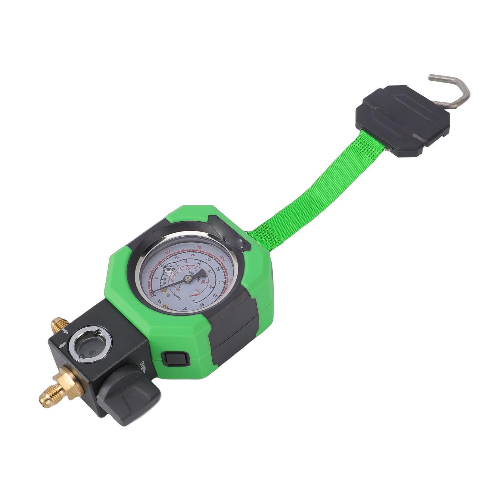 Jeffergarden Manometros Refrigeracion Hvac Manometri Collettore a Doppia Valvola con Luce LED 90° Design Limitato per Refrigeranti R410 R22 R32