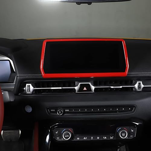 Miniatura 3 de Daeiclru Marco de pantalla de navegación de automóvil para Toyota Supra GR A90 A91 MK5 2019-2022, cubierta de marco de pantalla central de ABS,