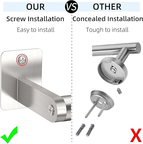 Miniatura 2 de Toallero de baño, toallero de 24 pulgadas para montaje en pared de baño, organizador resistente para toallas de mano de baño, barra de toalla