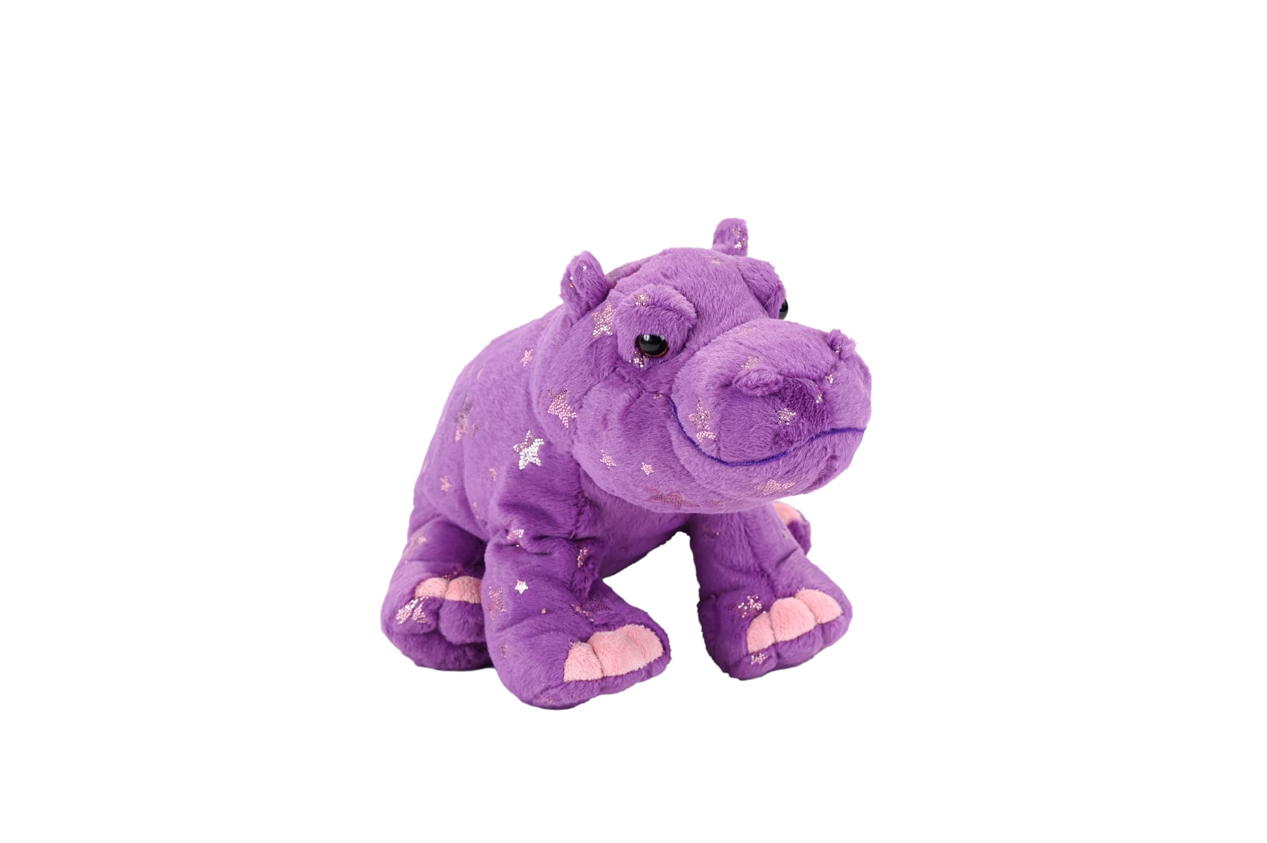 Wild Republic Foilkins Hippo, Stuffed Animal, 12 Inches, Plush Toy, Fill is Spun Recycled Water Bottles