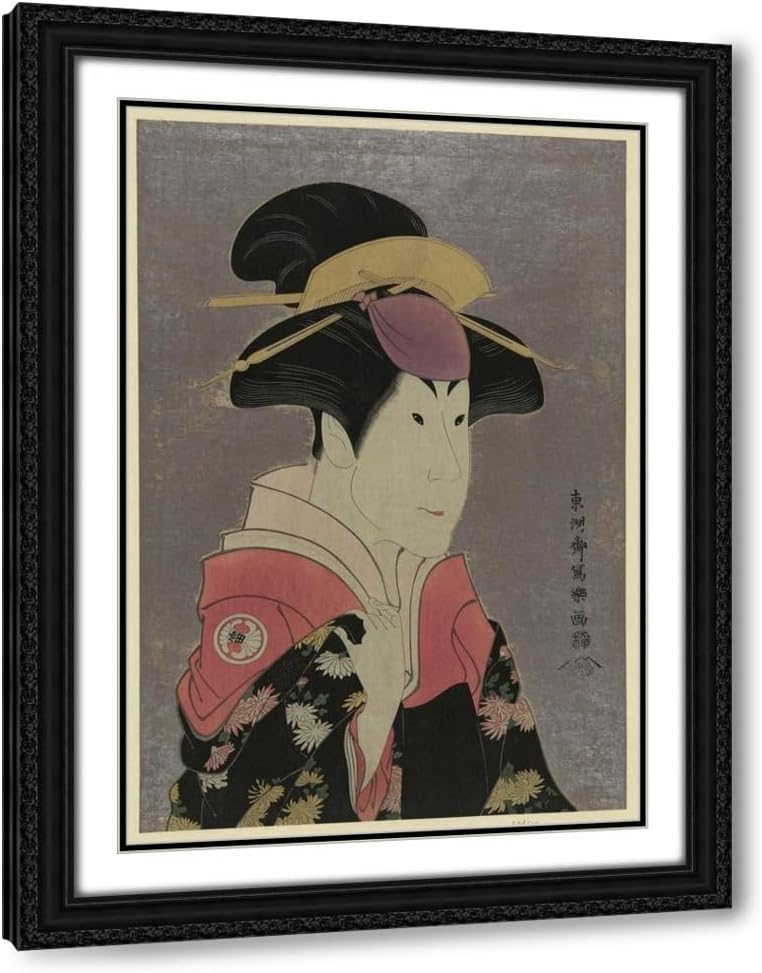 ArtDirect Segawa tomisaburō [as yadorigi, wife of ogishi kurando] (1794) Custom Framed Art Print Giclee Print or Canvas Options with Various Sizes and Customization by Tōshūsai Sharaku