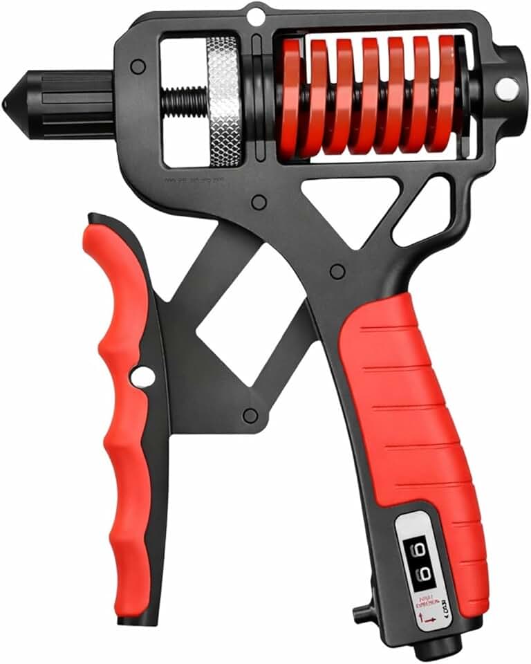 Hand Grip Ajustável até 165kg – Fortalecedor de Mãos e Antebraços Profissional – Alta Resistência com Pegada Ergonômica – Ideal para Musculação Pesada, Crossfit, Escalada e Treino de Força – Preto