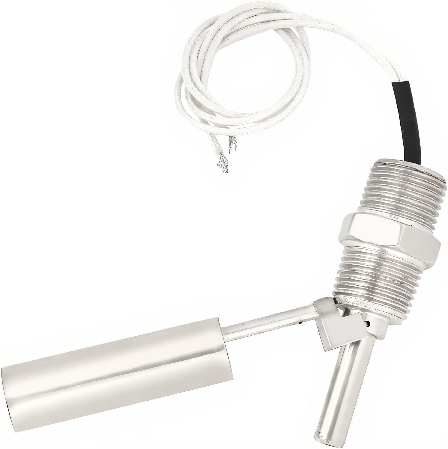 Liquid Water Level Sensor,DC0-110V Stainless Steel Liquid Water Level Sensor Switch 1/2Npt Male Thread Water Level Sensor for Water,Fuel, Water Towers