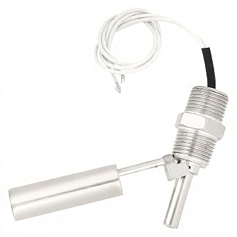 Liquid Water Level Sensor,DC0-110V Stainless Steel Liquid Water Level Sensor Switch 1/2Npt Male Thread Water Level Sensor for Water,Fuel, Water Towers