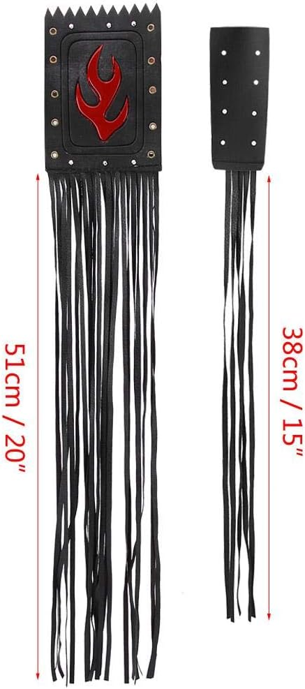 2Pcs Motorcycle Tassels Handlebar,Universal Motorcycle Handlebar Tassel Fringe Grip Cover Lever Cover