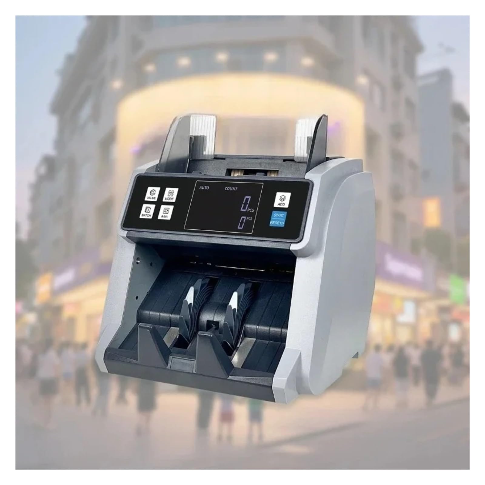 Machine à Compter Les pièces de Monnaie Compteur d'argent à Chargement par Le Haut, Scanner de contrefaçon UV avec préréglage et ajout Valeur
