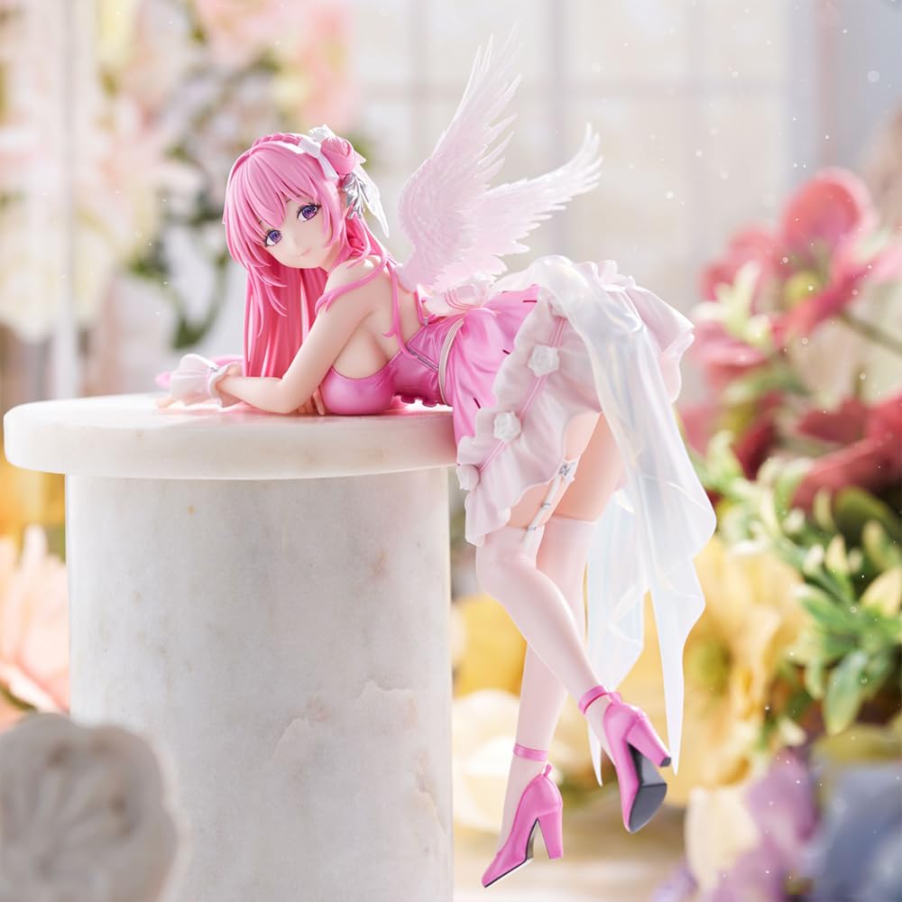 Zhongkaihua NIKKE Figurine d'action de Dorothys 15 cm - Robe rose - Modèle en PVC - Figurine de décoration de bureau - Décoration de bureau - Décoration de Noël ou d'anniversaire