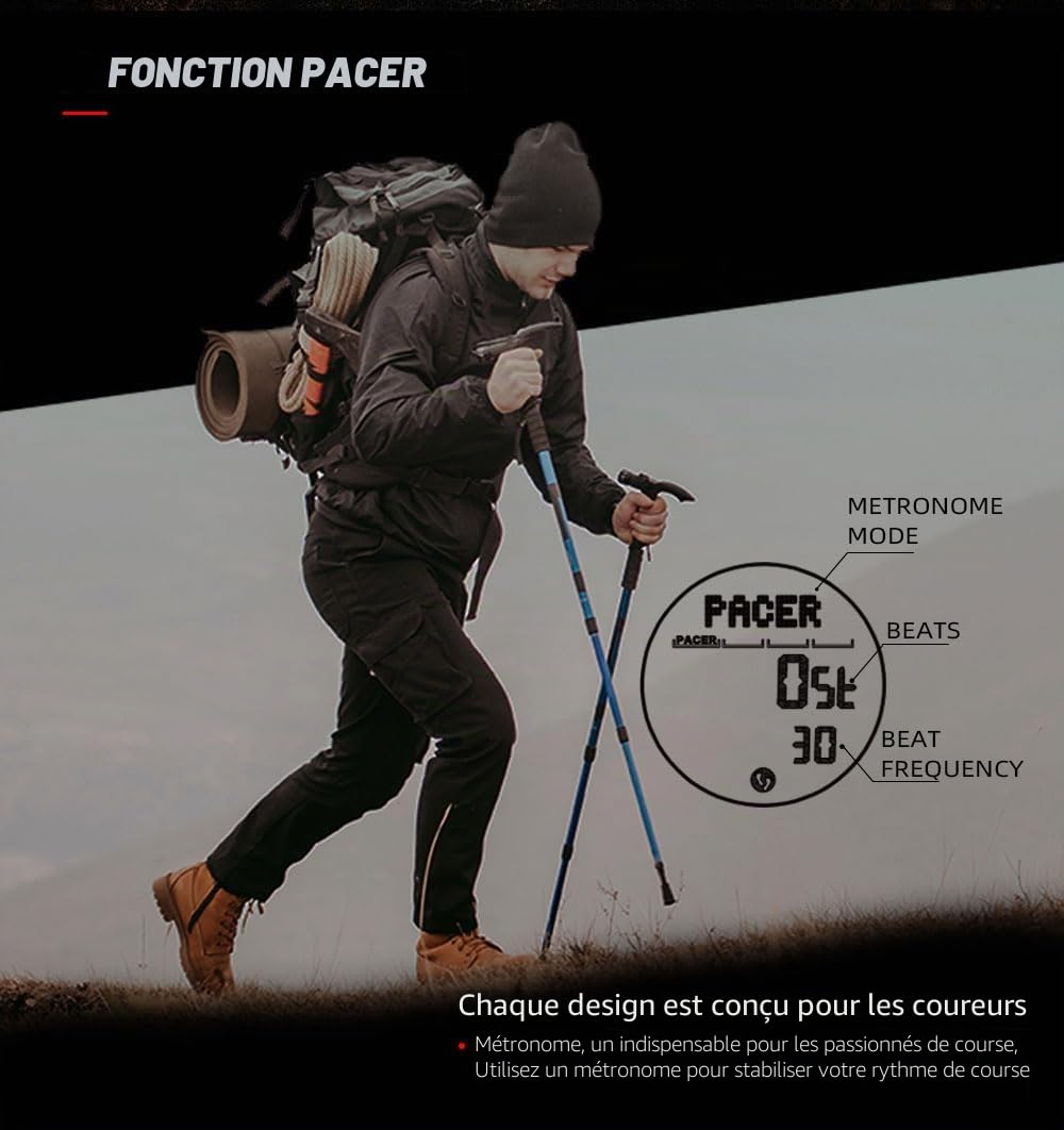 NORTH EDGE Alps Montre Outdoor Numérique pour Homme | ALPS Collection