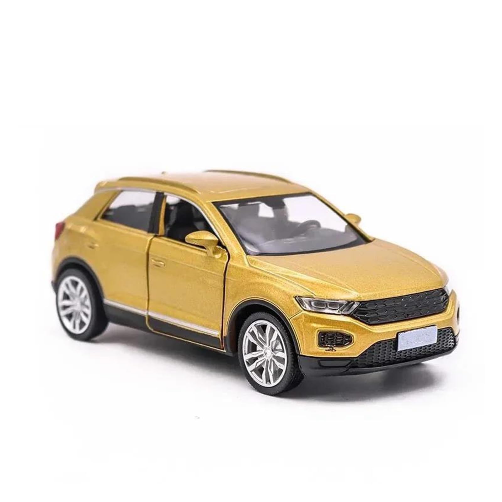 Automodello Modellini Diecast 1:36 Per T-ROC Modellino Da Collezione In Lega Di Metallo Pressofuso Per Auto Modello Auto(Oro)