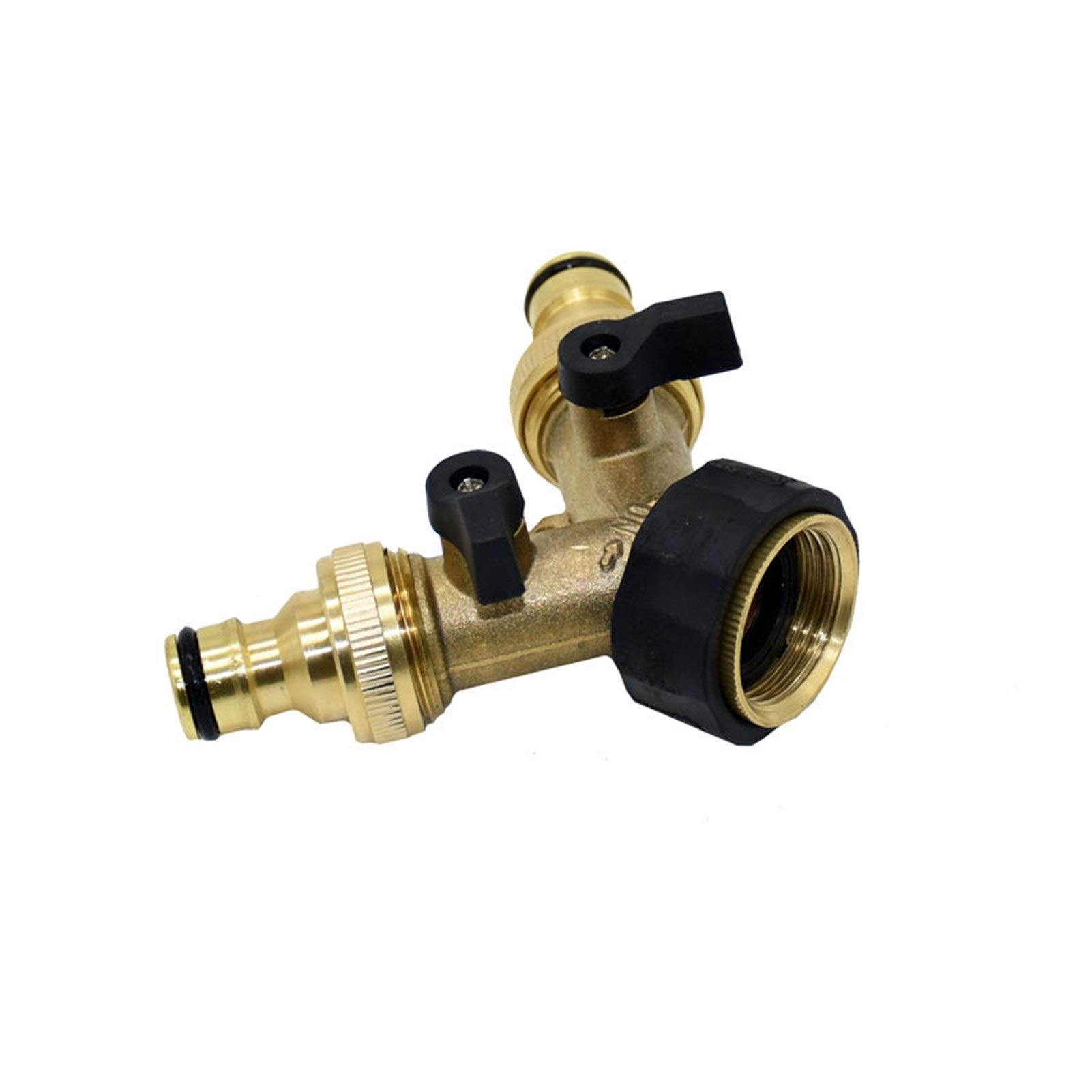 Vanne d'irrigation en Y en laiton 3/4 pour stopper les fuites et doubler les tuyaux