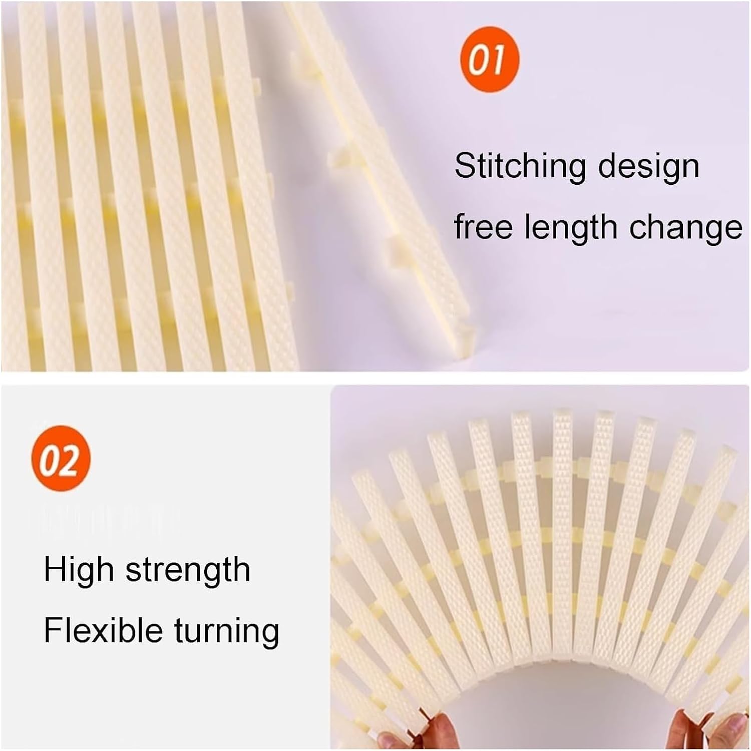 Swimming Pool Grating, Drainage Grate ABS Plastic Gutter Overflow Grate Grill, Activity Grating Cover Strip for Your Sewer Maintenance(Beige-15.7in,2pcs)