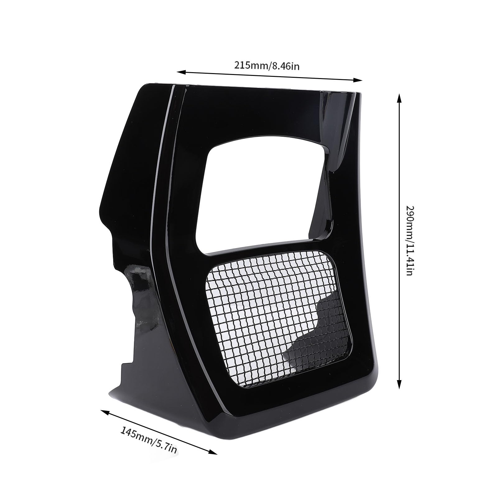 Cocoarm Motorrad Kinnspoiler, Kühlergrill mit Stahlgitter aus ABS for Motorrad
