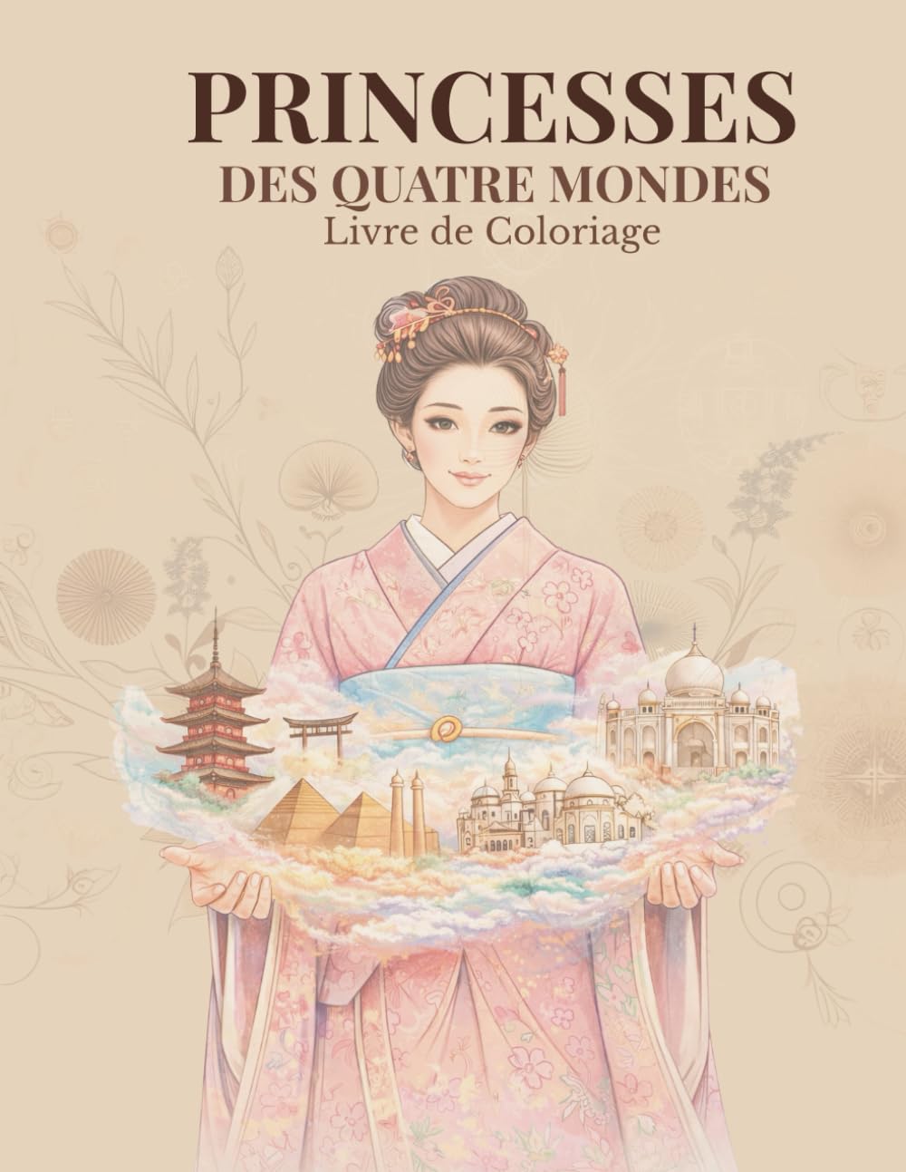 Princesses Des Quatre Mondes: Livre De Coloriage