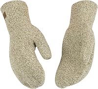 Kinco 5230 Men's Thin Wool Knit Mittens - Seamless Thermal Liner for Warm Dexterity in Cold Weather