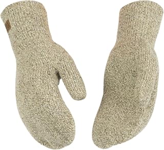Kinco 5230 Men's Thin Wool Knit Mittens - Seamless Thermal Liner for Warm Dexterity in Cold Weather