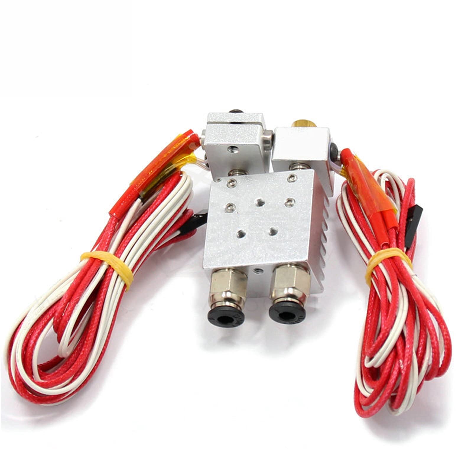 3D-Drucker 2 in 2 Out-Extruder Alles Metall/for 3D-Chimäre Hotend Kit Multi-Extrusion V6 Dual Extruder 0,4mm / 1,75 mm Teil