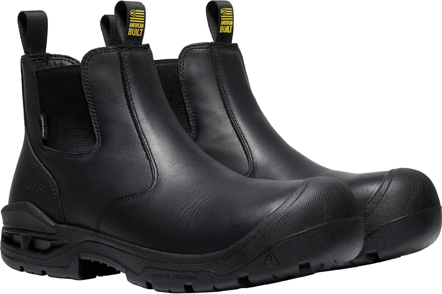  | KEEN Utility Men's Juneau Romeo Mid Height Composite Toe Waterproof Pull on Work Boots | Western